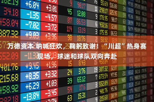 万德资本 呐喊狂欢，鞠躬致谢！“川超”热身赛现场，球迷和球队双向奔赴