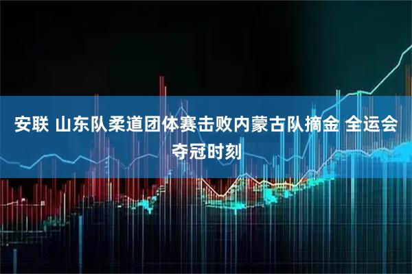 安联 山东队柔道团体赛击败内蒙古队摘金 全运会夺冠时刻