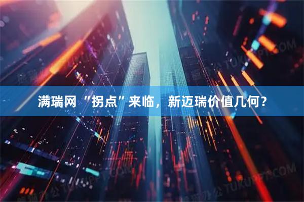 满瑞网 “拐点”来临,新迈瑞价值几何?