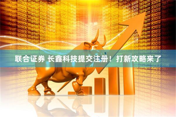 联合证券 长鑫科技提交注册！打新攻略来了